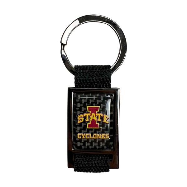 I-State Black Carbon Fiber Keychain (3.25"x1.375")
